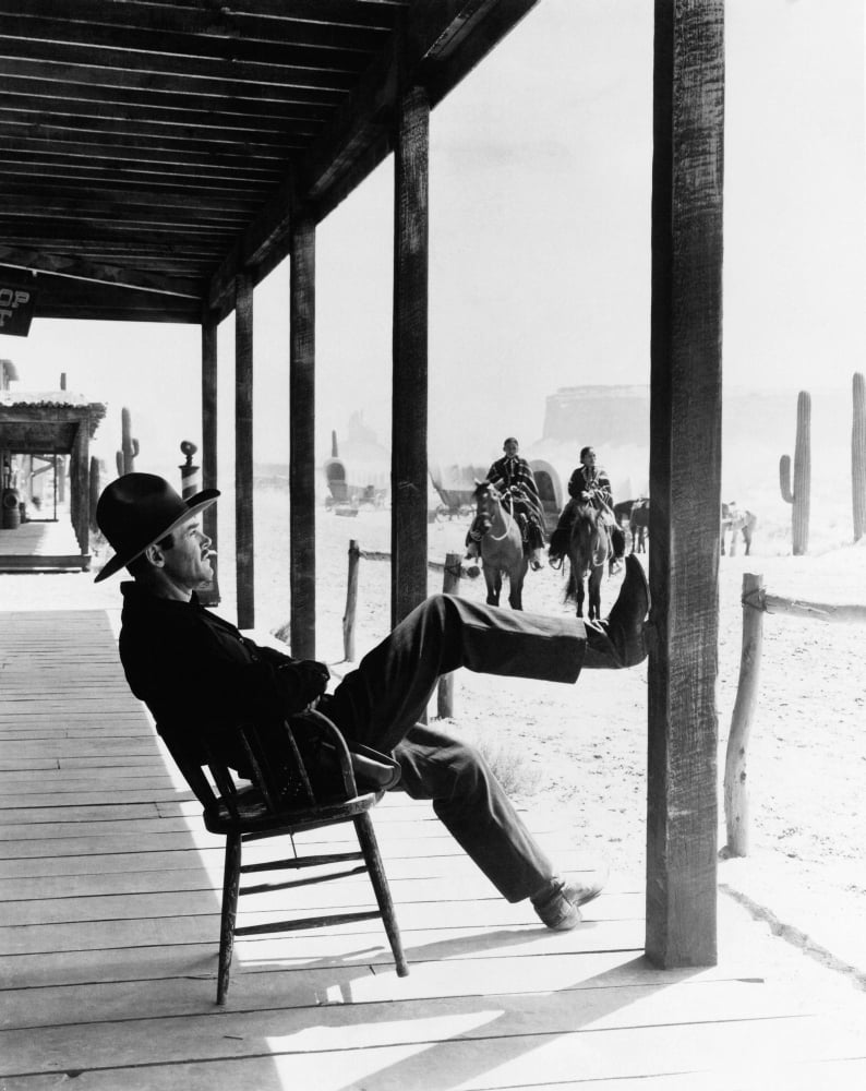 My Darling Clementine movie poster featuring Henry Fonda as Wyatt Earp, 1946.