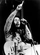 Bob Marley live performance photo print showcasing vibrant energy.