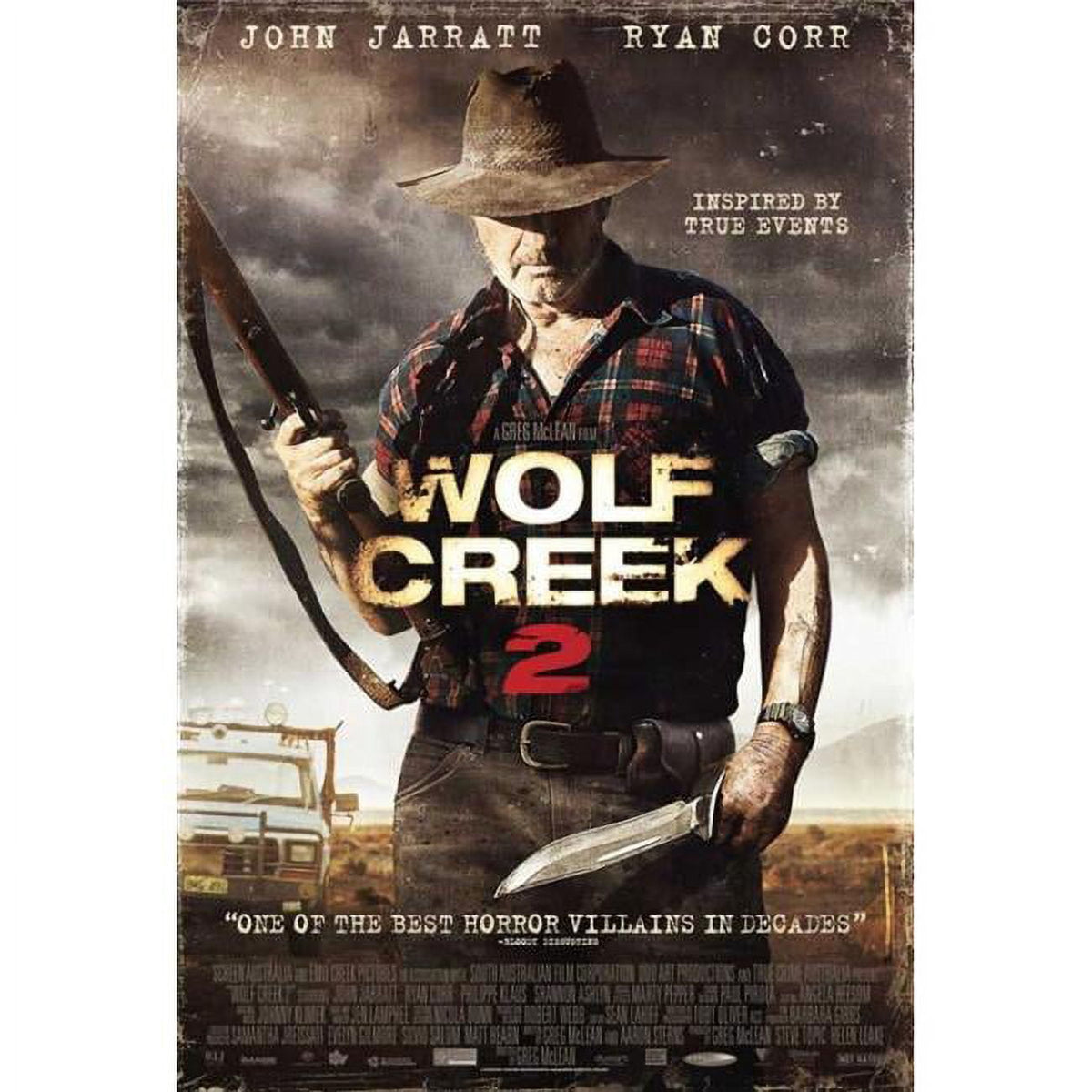Wolf Creek 2 Movie Poster Print showcasing horror film imagery.