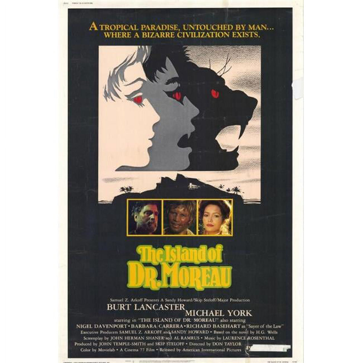 The Island of Dr. Moreau movie poster print 27x40