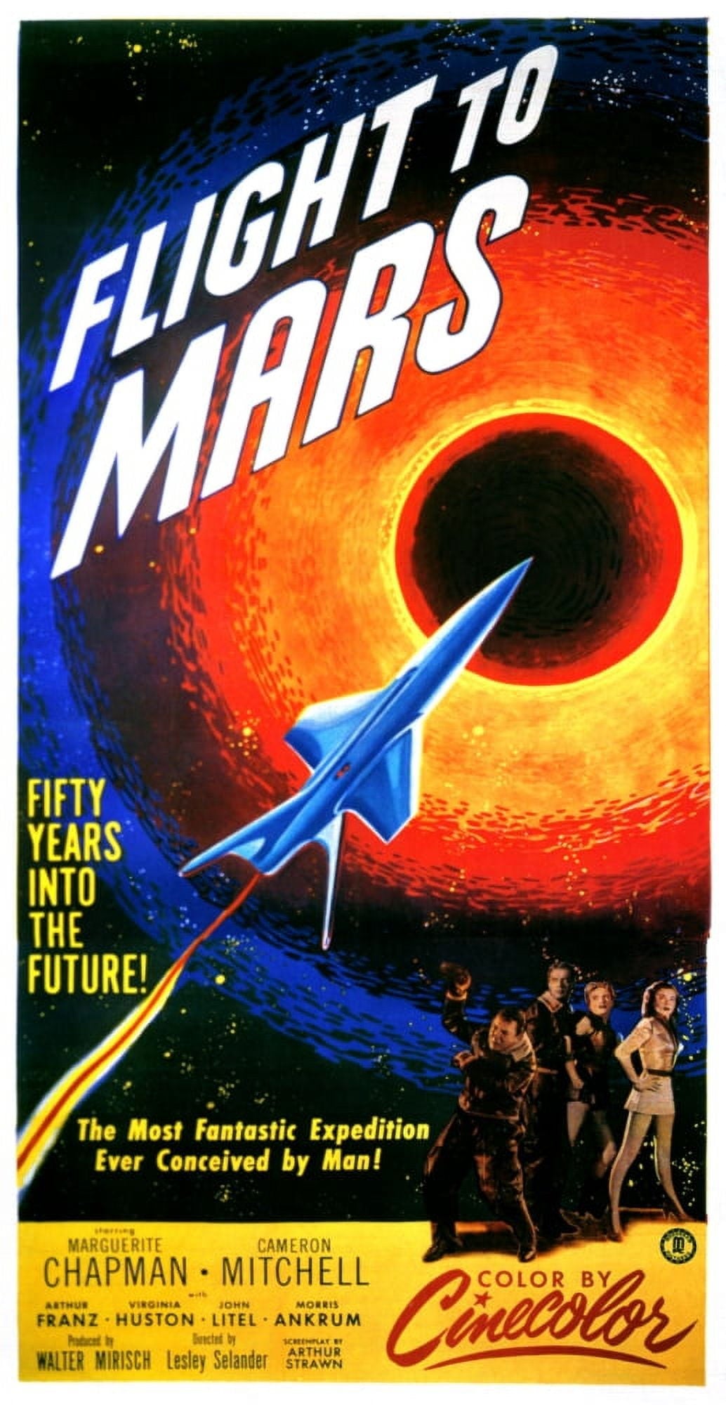 Flight to Mars 1951 Movie Masterprint Poster Print 11x17