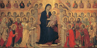 Duccio Di Buoninsegna poster print showcasing intricate details and vibrant colors.