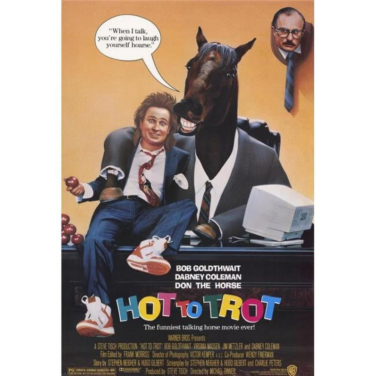 Hot to Trot Movie Poster Print 27x40, vibrant movie art.