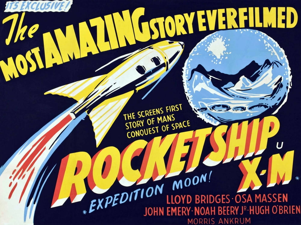 Rocketship X-M 1950 Movie Poster Print - Classic Sci-Fi Art