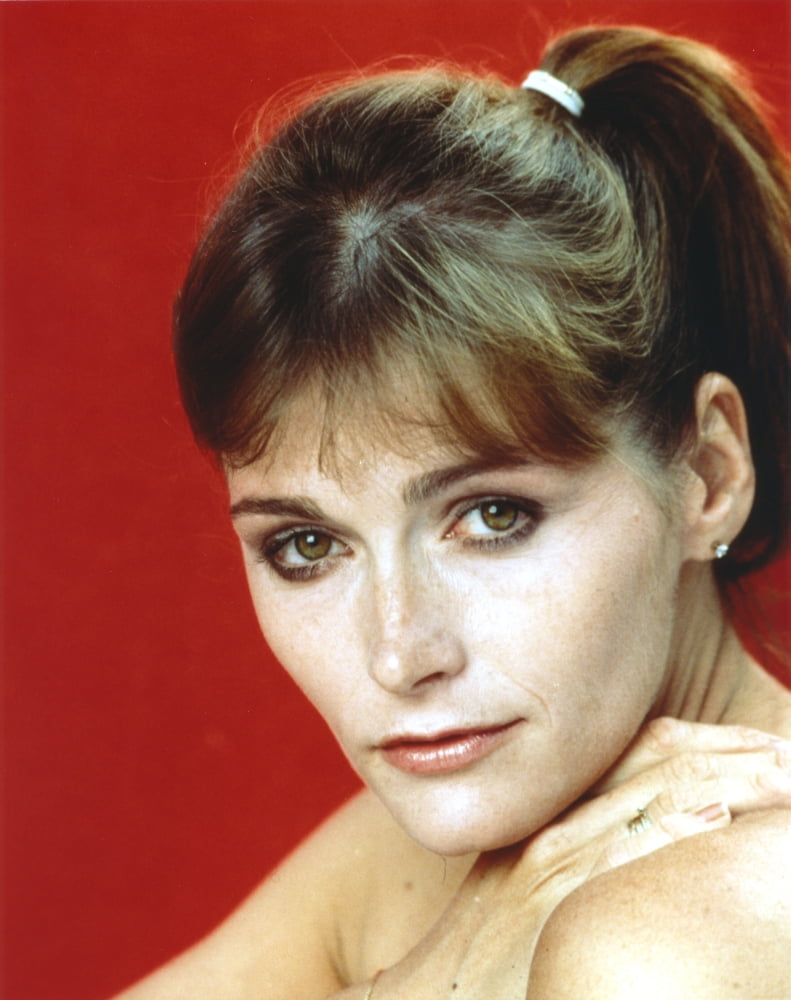Margot Kidder Close Up Portrait Photo Print with Red Background