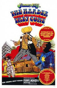 The Harder They Come Movie Poster in vibrant colors showcasing Jamaican cinema.