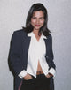 Vanessa Marcil portrait photo print in coat, stylish decor