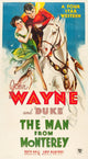 The Man From Monterey movie poster featuring John Wayne, 1933 classic film