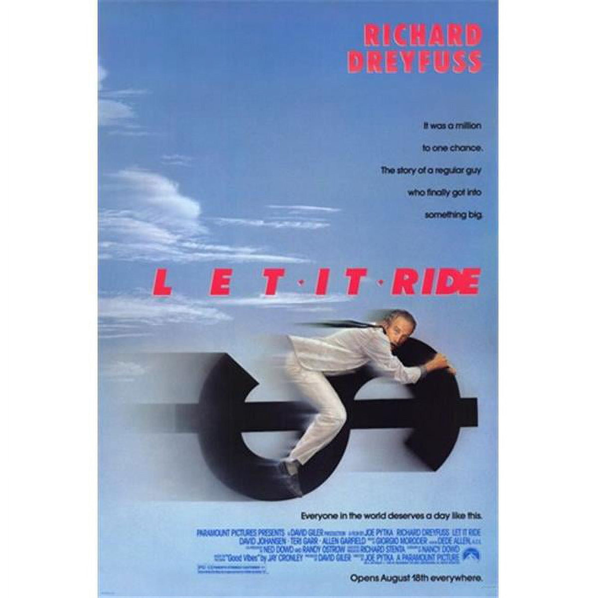 Let It Ride Movie Poster 11x17 print showcasing vibrant movie artwork.