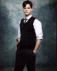 Matthew Gray Gubler with gun and hands in pockets Criminal Minds photo print