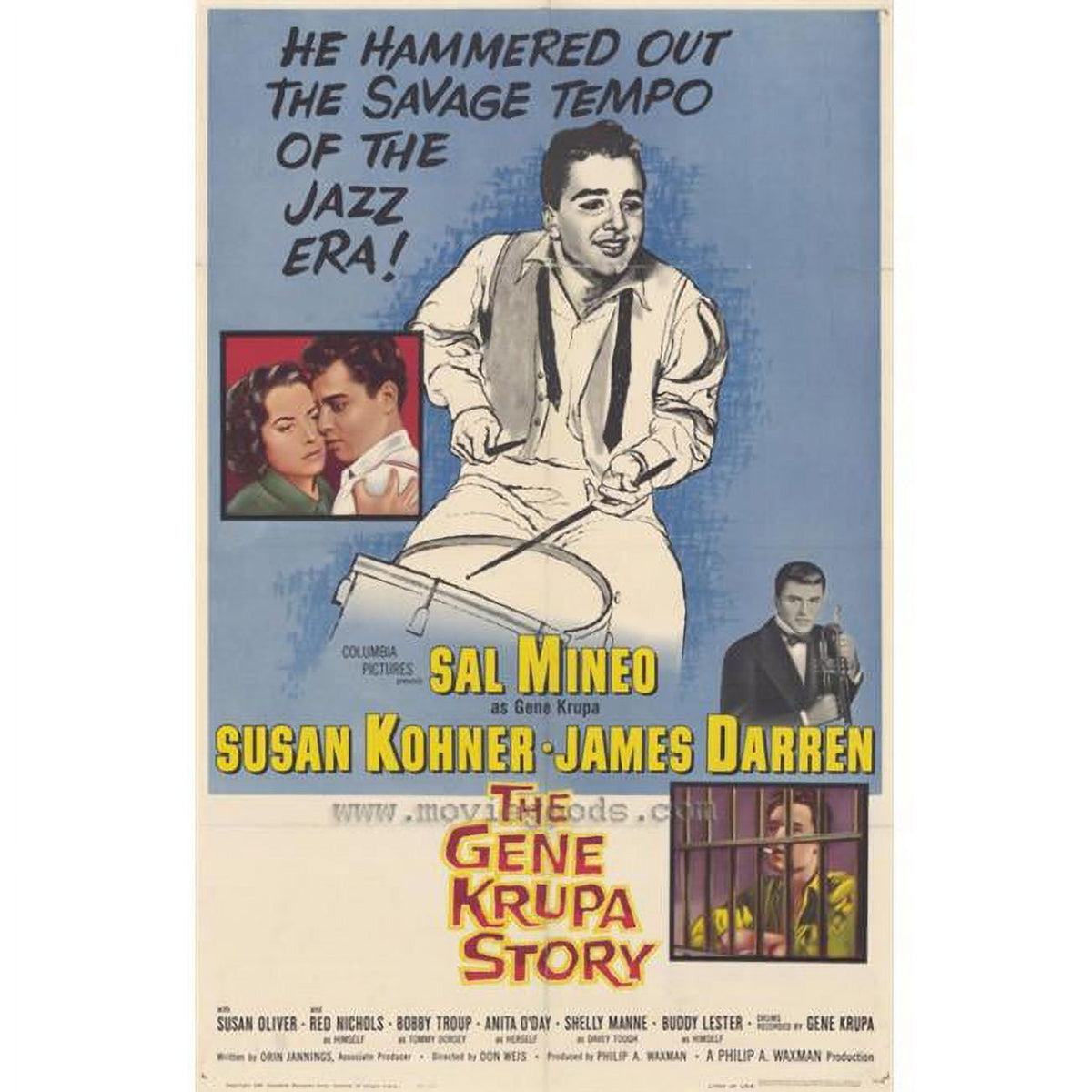 The Gene Krupa Story Movie Poster Print - 27x40