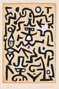 Comedians Handbill Poster Print by Paul Klee - 1938 Artwork