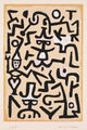 Comedians Handbill Poster Print by Paul Klee - 1938 Artwork