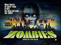 Dawn Of The Dead movie poster print - 1978 edition featuring iconic zombie imagery.