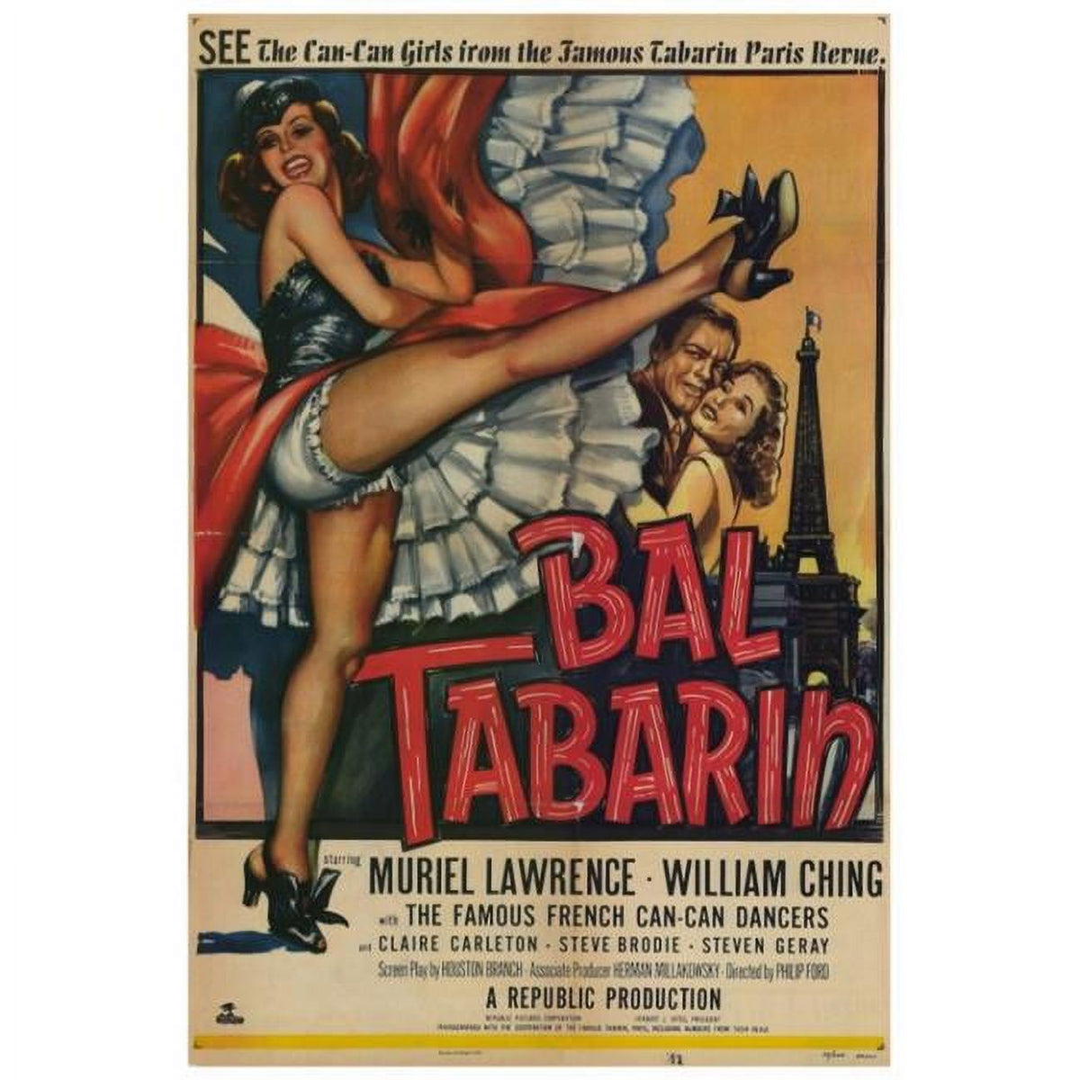 Bal Tabarin Movie Poster Print showcasing vintage cinema art.