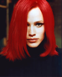 Jennifer Garner Alias photo print in red wig, 8x10