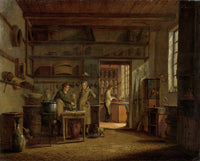 Interior of the Apothecary Laboratory Poster Print showcasing vintage charm.