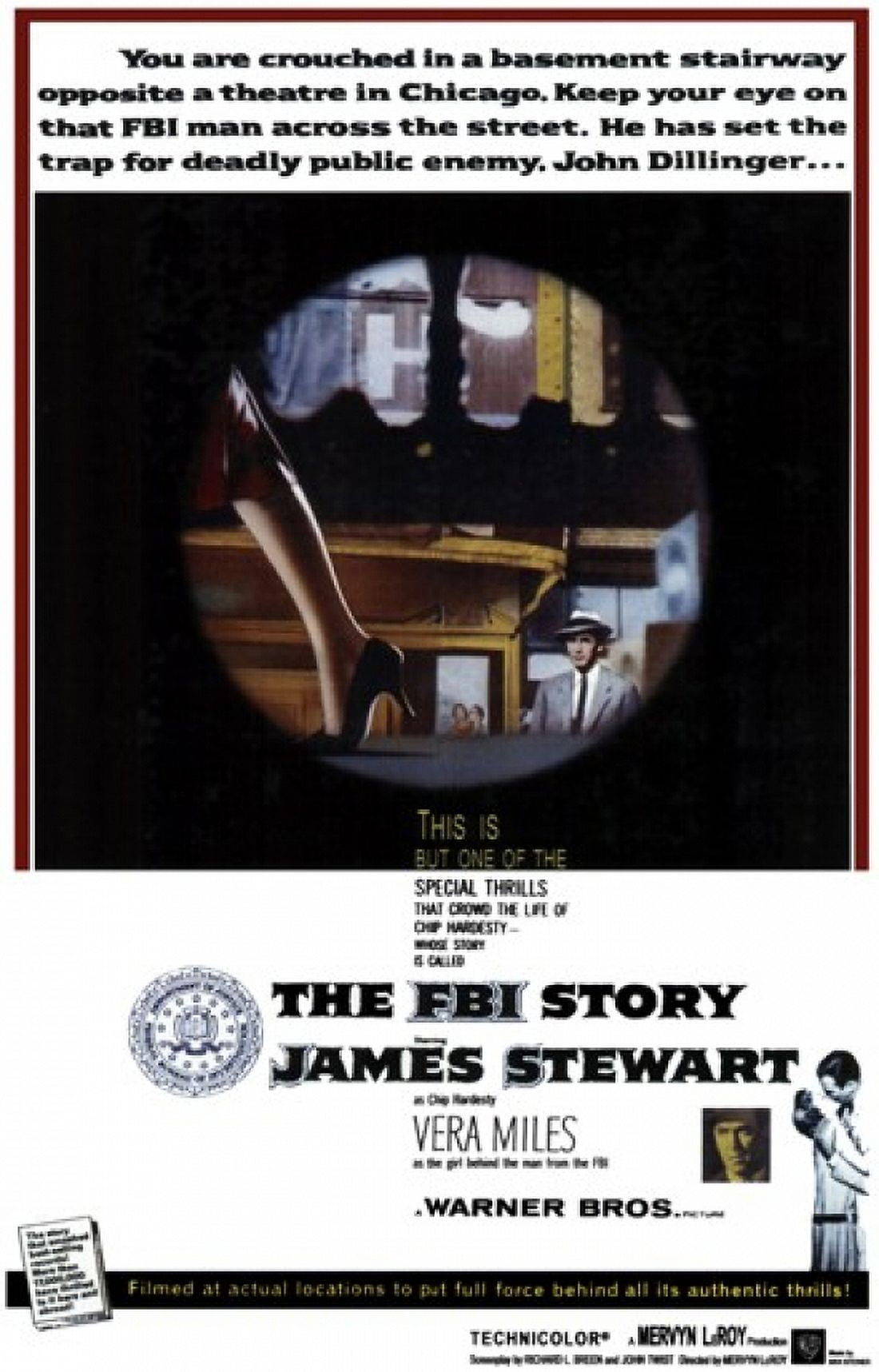 FBI Story Movie Poster 11x17 print showcasing cinematic theme.