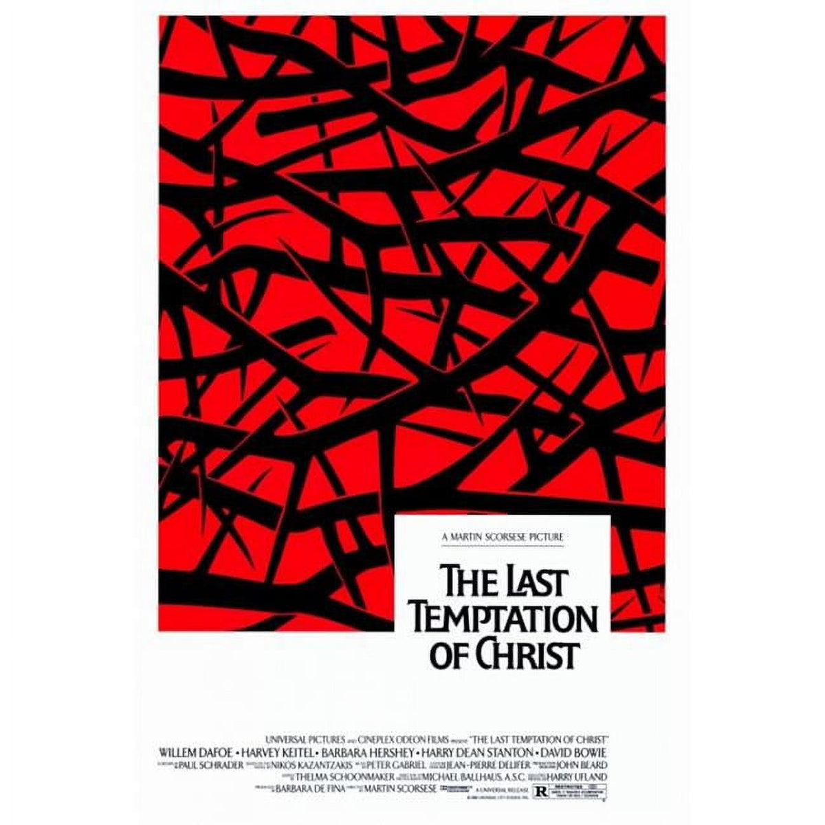 The Last Temptation of Christ movie poster print, 27x40 inches.