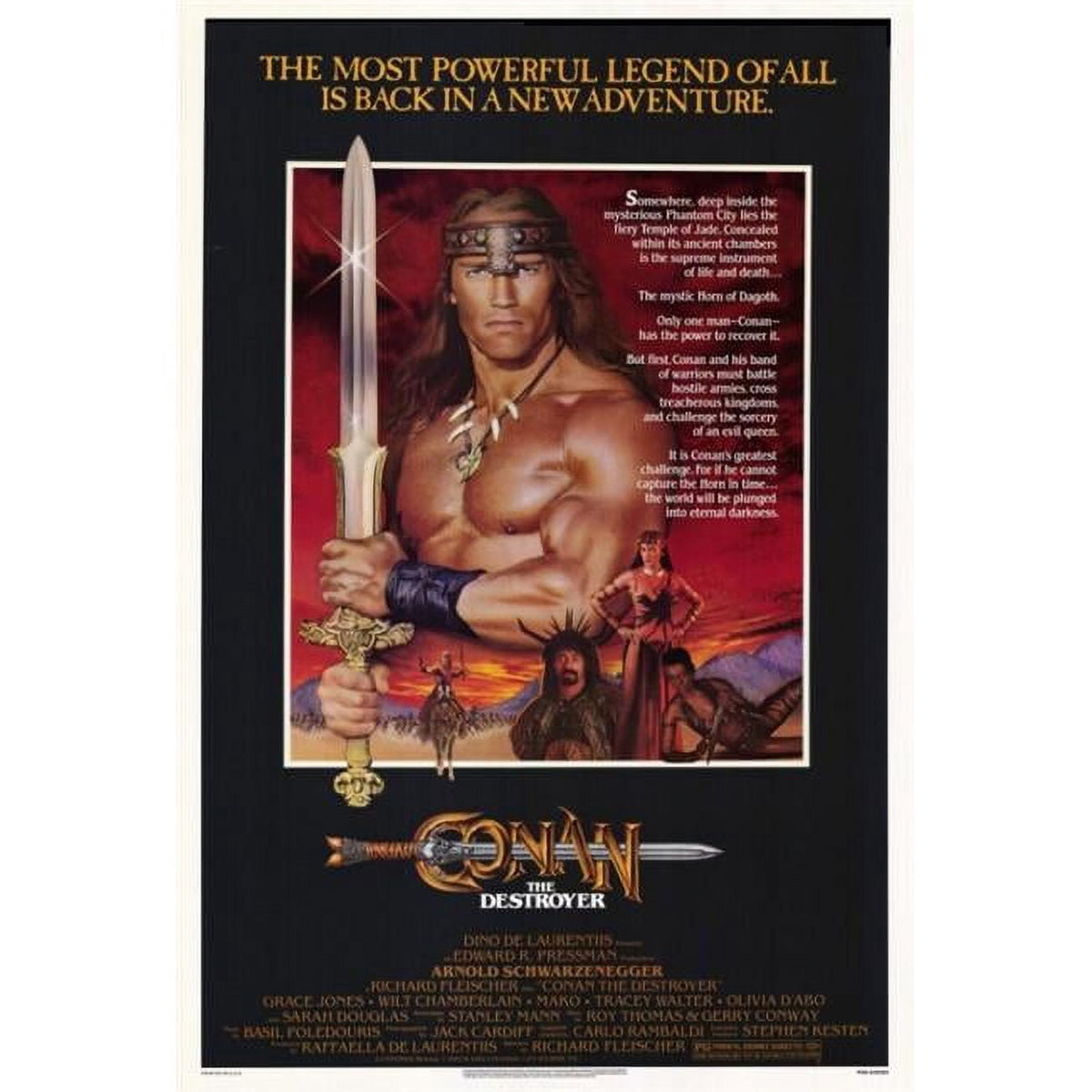 Conan the Destroyer Movie Poster Print - 27x40 inches