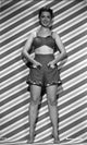 Black and white portrait photo print of Barbara Rush in elegant pose