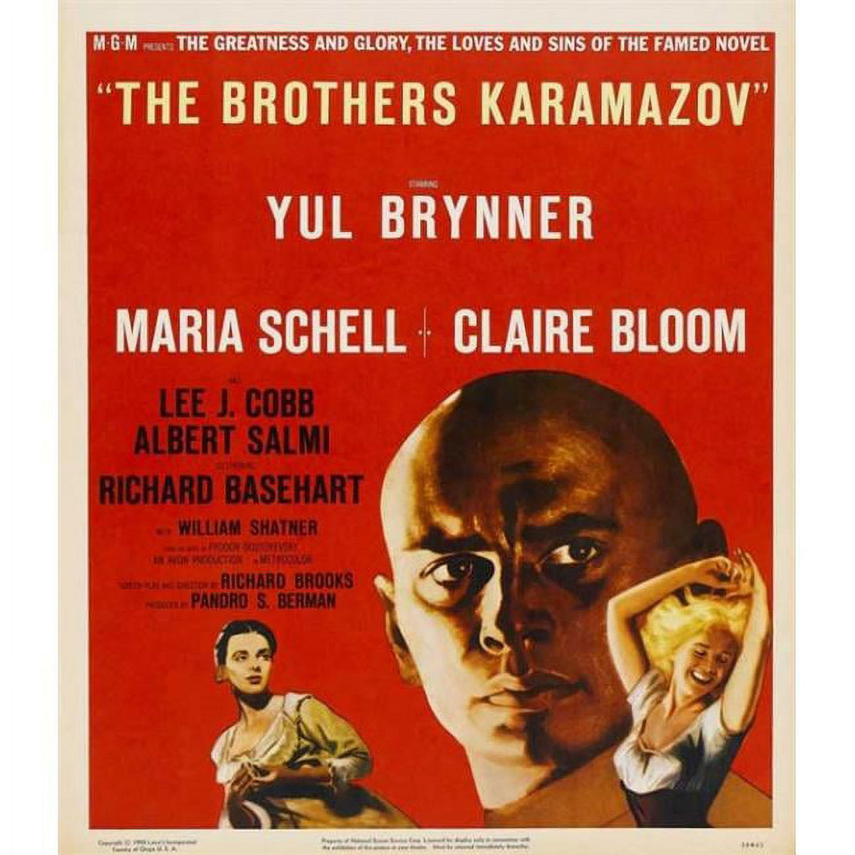 The Brothers Karamazov Movie Poster Print 27x40
