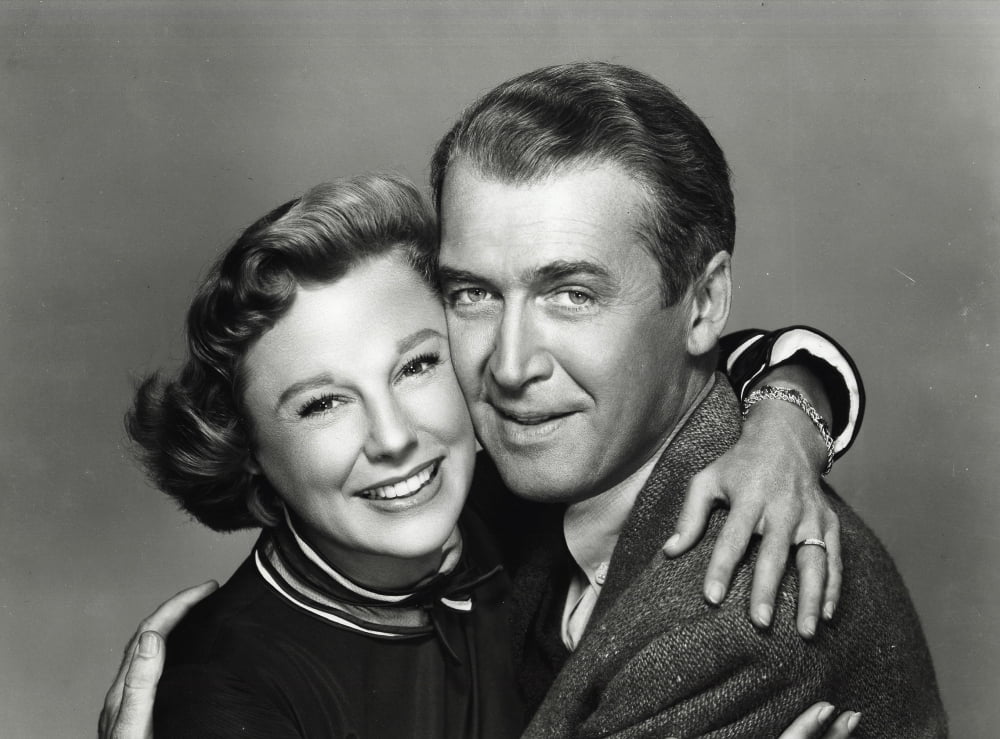June Allyson and James Stewart classic photo print, capturing a golden age Hollywood moment.