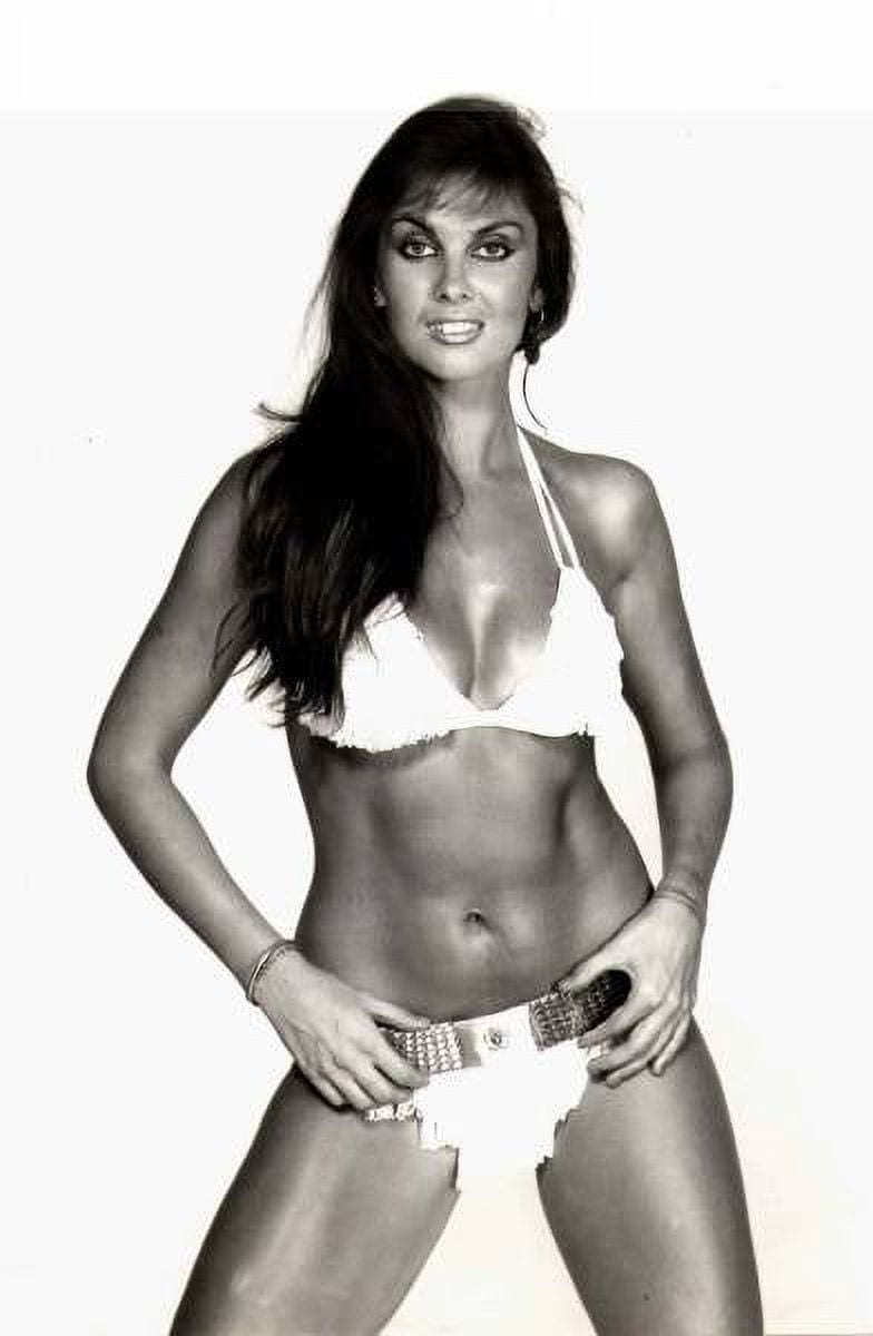 Caroline Munro in white bikini photo print - stunning vintage photography.
