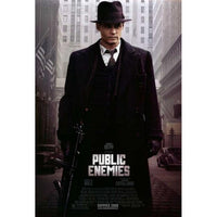 Public Enemies Movie Poster Print featuring John Dillinger in a thrilling cinematic scene.