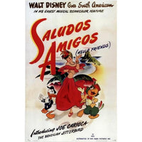 Saludos Amigos Movie Poster 11x17 print featuring vibrant Disney characters.