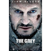 'The Grey' movie poster print showcasing intense survival imagery.