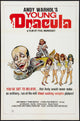 Blood for Dracula movie poster by Andy Warhol showcasing vibrant artwork.