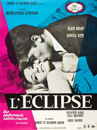 Eclipse Movie Masterprint Poster Print featuring Alain Delon and Monica Vitti.