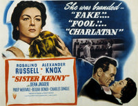 Sister Kenny movie masterprint poster featuring Rosalind Russell and Dean Jagger from 1946.