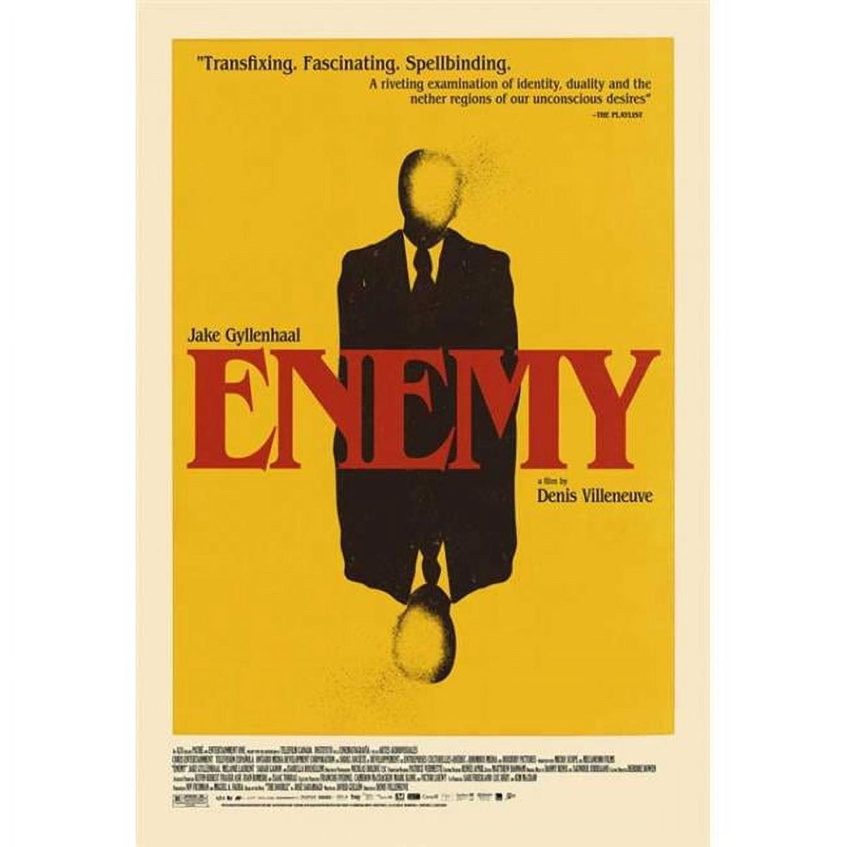 Enemy Movie Poster 11x17 print showcasing psychological suspense.