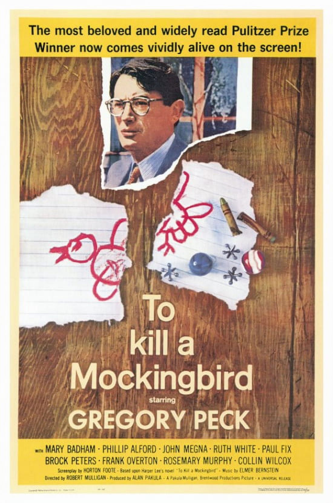 To Kill a Mockingbird movie poster print 27x40