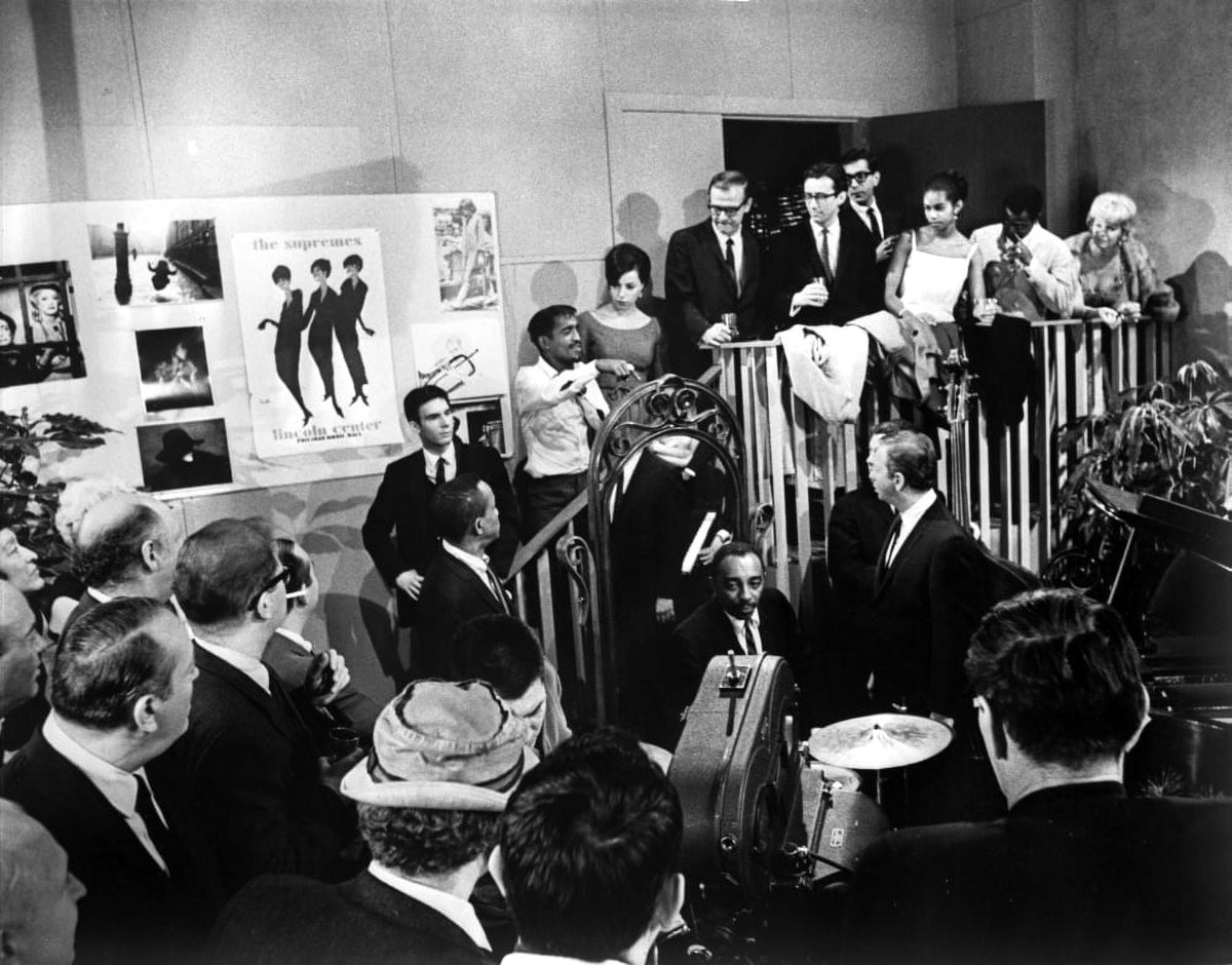 Sammy Davis Jr. at a party photo print showcasing his charisma.