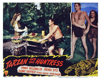 Tarzan and The Huntress Still Poster Print featuring vibrant imagery.