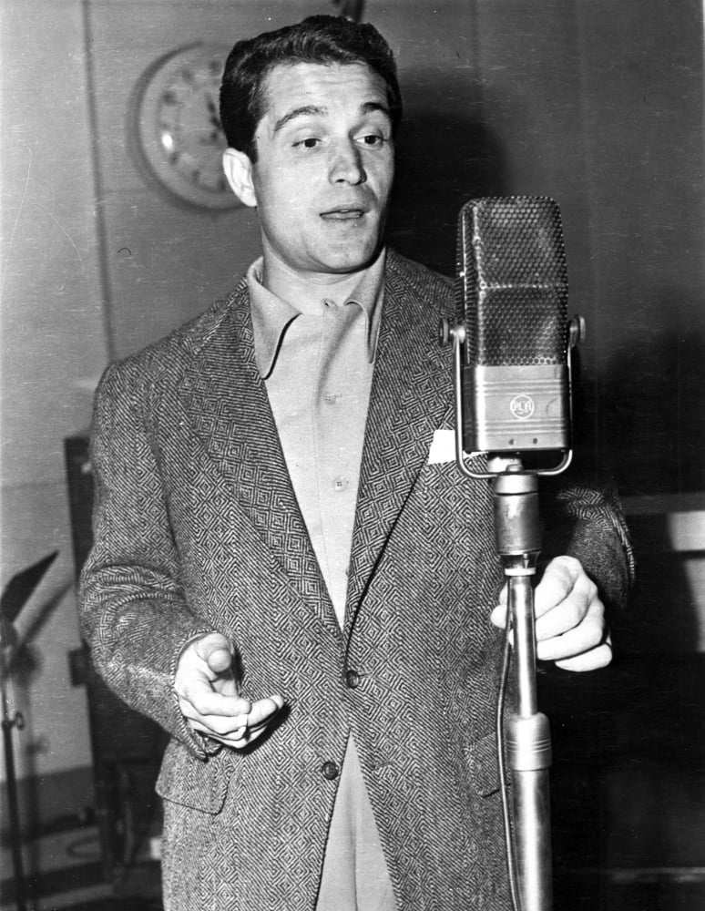 Perry Como Singing Photo Print showcasing the legendary artist