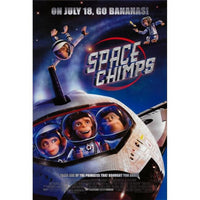 Space Chimps Movie Poster Print - 27x40 inches featuring colorful characters from the film.