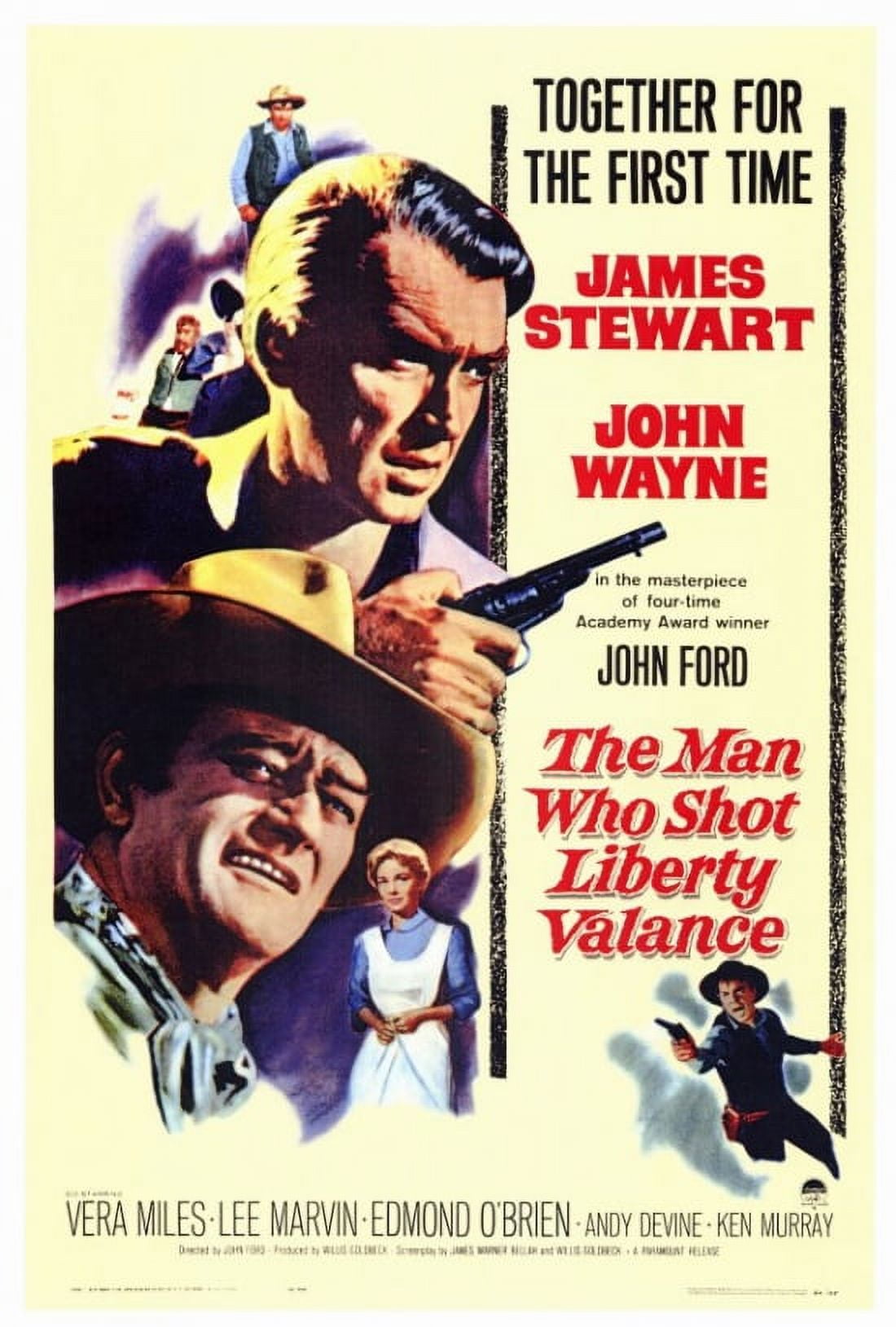 Man Who Shot Liberty Valance movie poster print (27x40).