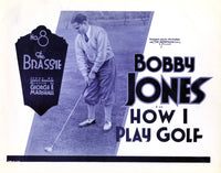 How I Play Golf Movie Poster Masterprint showcasing golf theme.