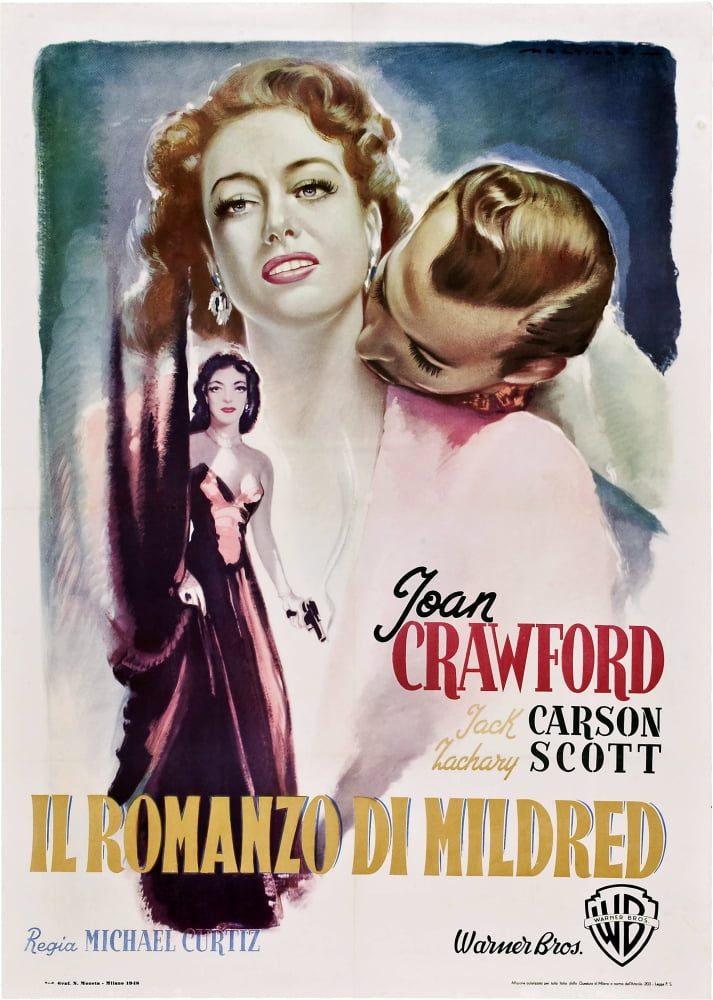 Il Romanzo Di Mildred movie poster print featuring Joan Crawford and Zachary Scott