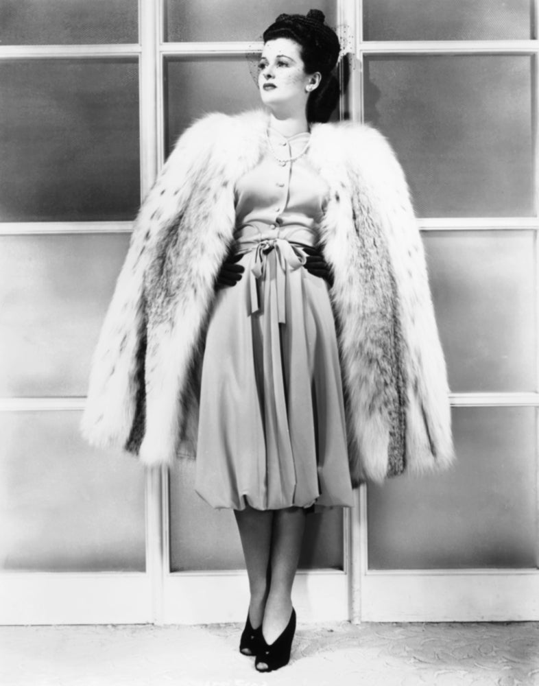 Joan Bennett in Daytime Ensemble from 'I. Magnin' - 1941 Photo Print