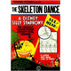 The Skeleton Dance movie poster 11x17 print, featuring whimsical dancing skeletons.