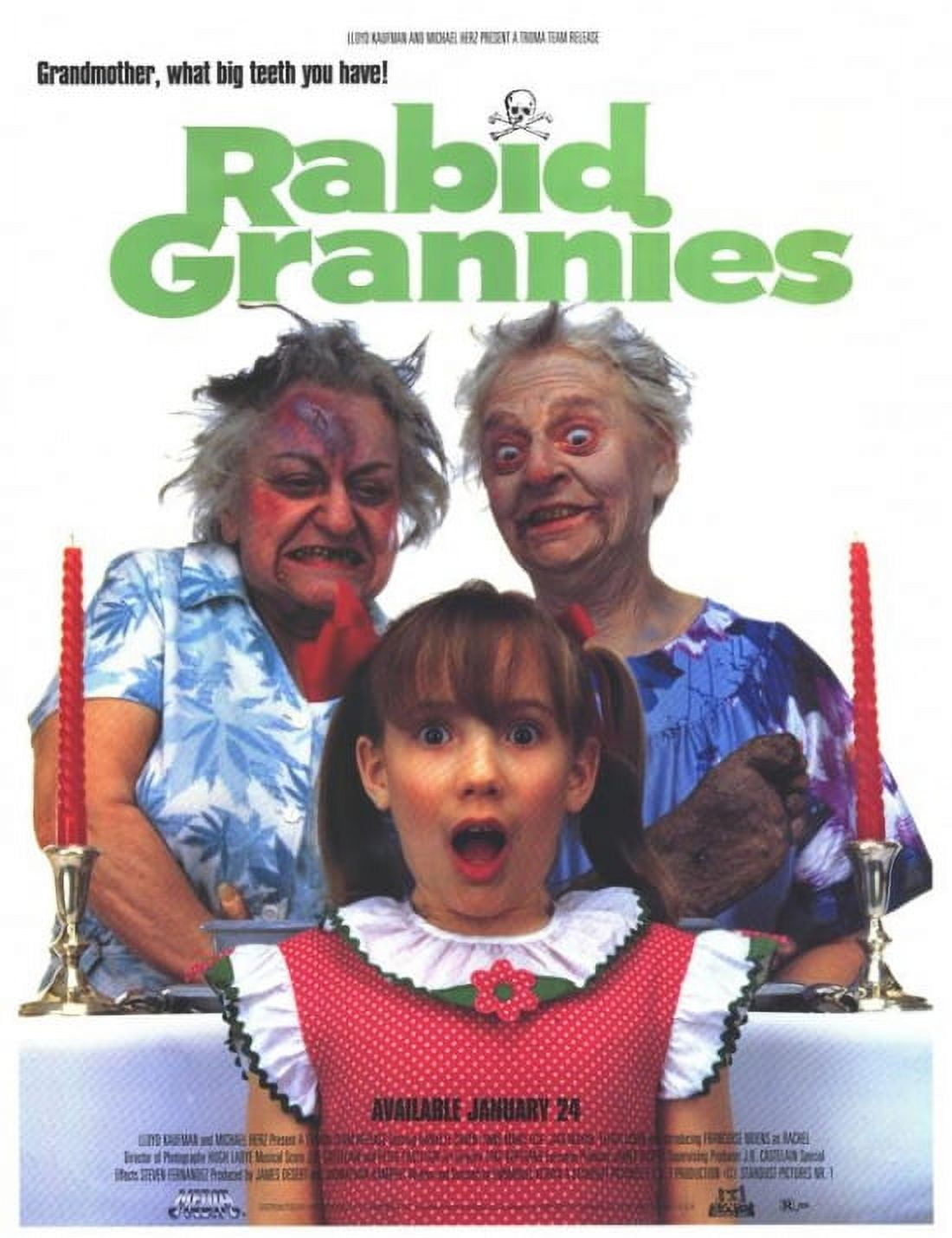 Rabid Grannies Movie Poster Print - Horror Film Art 27x40