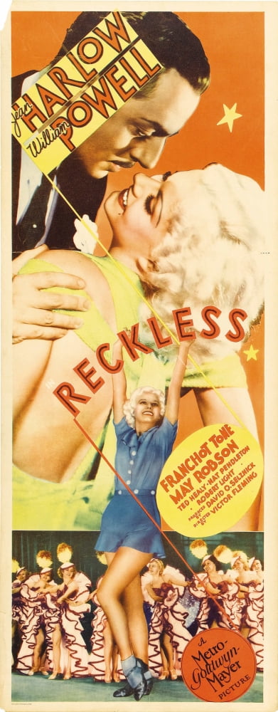 Reckless Movie Masterprint Poster featuring William Powell and Jean Harlow (1935)