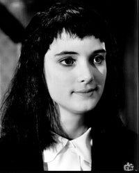 Winona Ryder close-up black and white photo print from Beetlejuice
