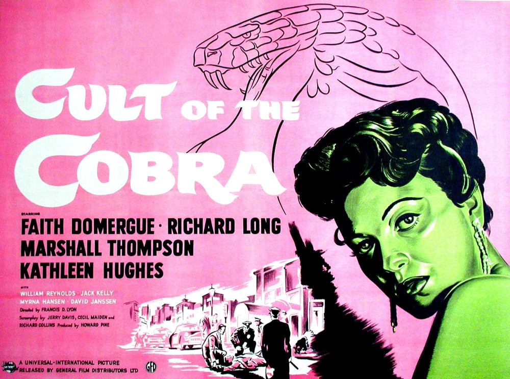 Cult of the Cobra Movie Masterprint Poster from 1955, 14 x 11 inches.