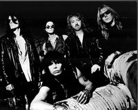 Aerosmith Group Shot Black and White Photo Print